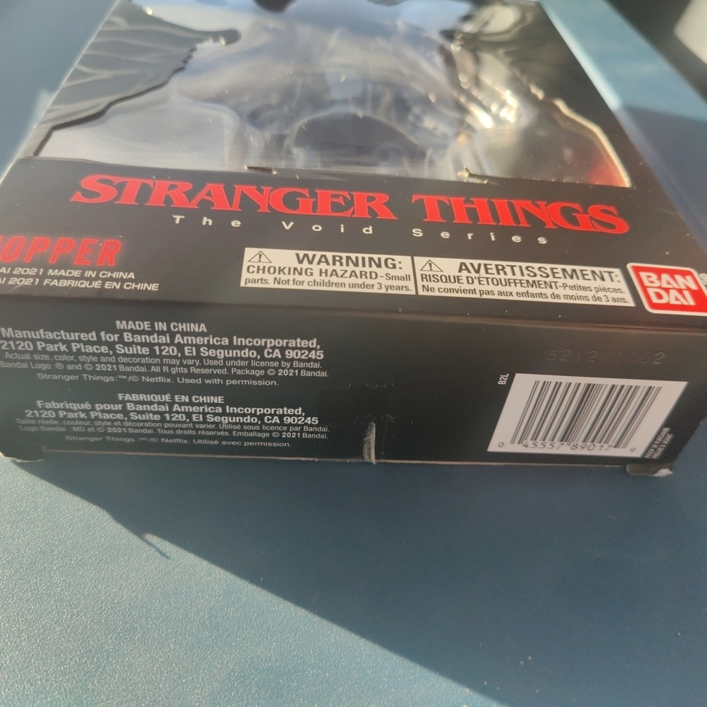Sealed Stranger Things Void Series Hopper Figure 2021 Bandai Netflix SHELF WEAR - Picture 2 of 4